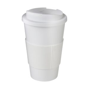 Americano® 350 ml tumbler with grip & spill-proof lid