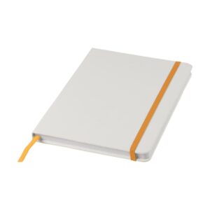 Biały notes A5 Spectrum z kolorowym paskiem