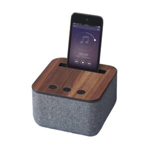 Materiałowo-drewniany głośnik Bluetooth® Shae