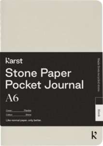 Notatnik kieszonkowy A6 Karst® w miękkiej oprawie z papieru z kamienia – gładki