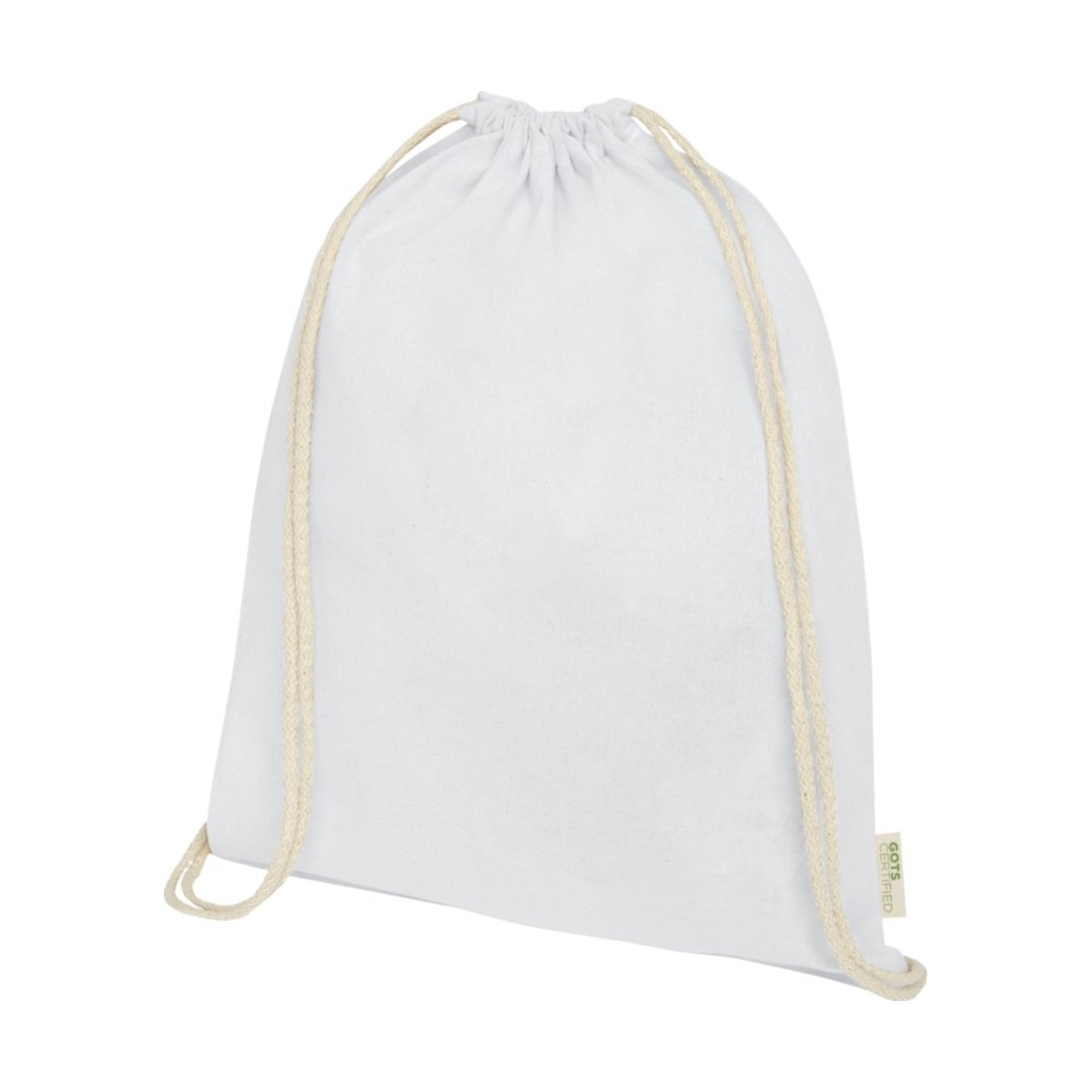 Orissa  plecak ściągany sznurkiem z bawełny organicznej z certyfikatem GOTS o gramaturze 100 g/m²