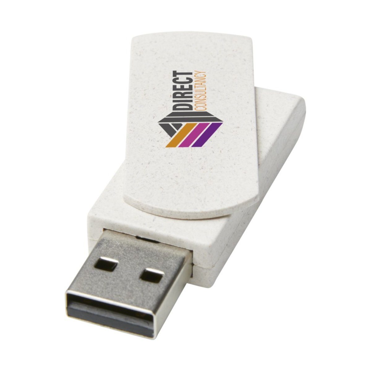 Pamięć USB Rotate o pojemności 8GB ze słomy pszenicznej