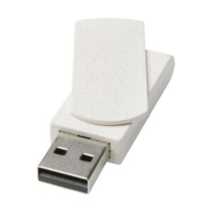 Pamięć USB Rotate wykonana ze słomy pszenicznej o pojemności 4GB