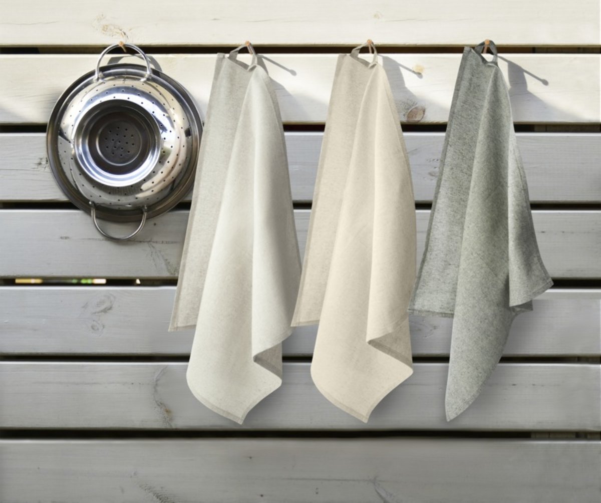 Ręcznik kuchenny Pheebs z bawełny/poliestru z recyklingu o gramaturze 200 g/m²