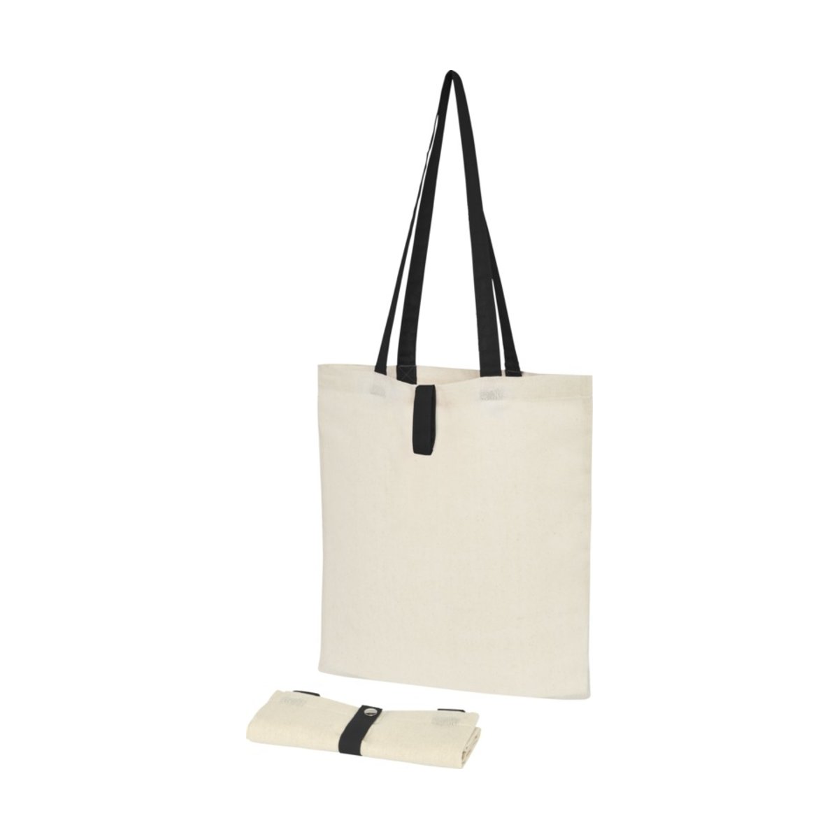 Składana torba na zakupy Nevada wykonana z bawełny o gramaturze 100 g/m²
