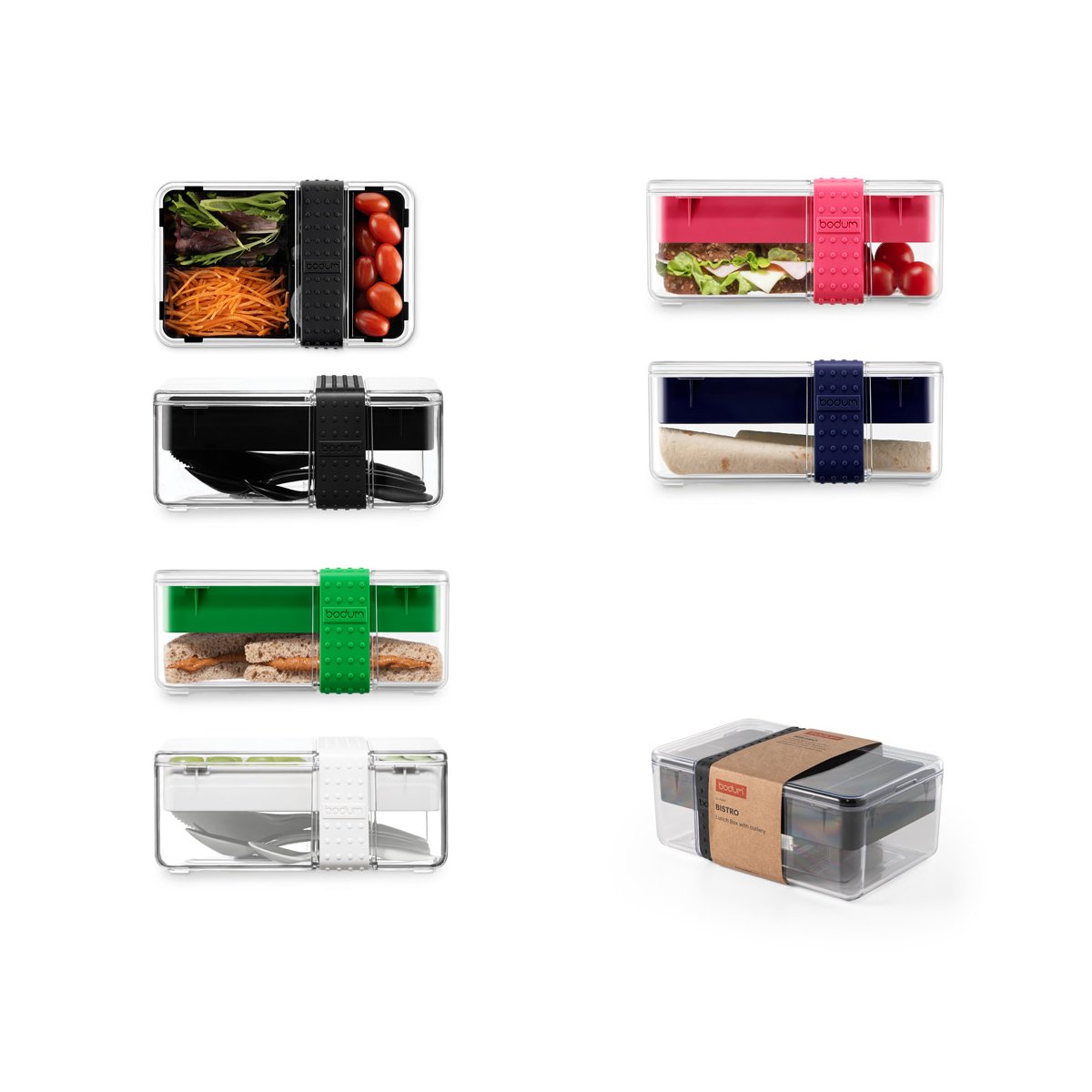 BISTRO LUNCH BOX Lunch box z tworzywa sztucznego i silikonu