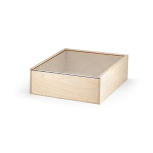 BOXIE CLEAR L. Drewniane pudełko L - Jasny naturalny