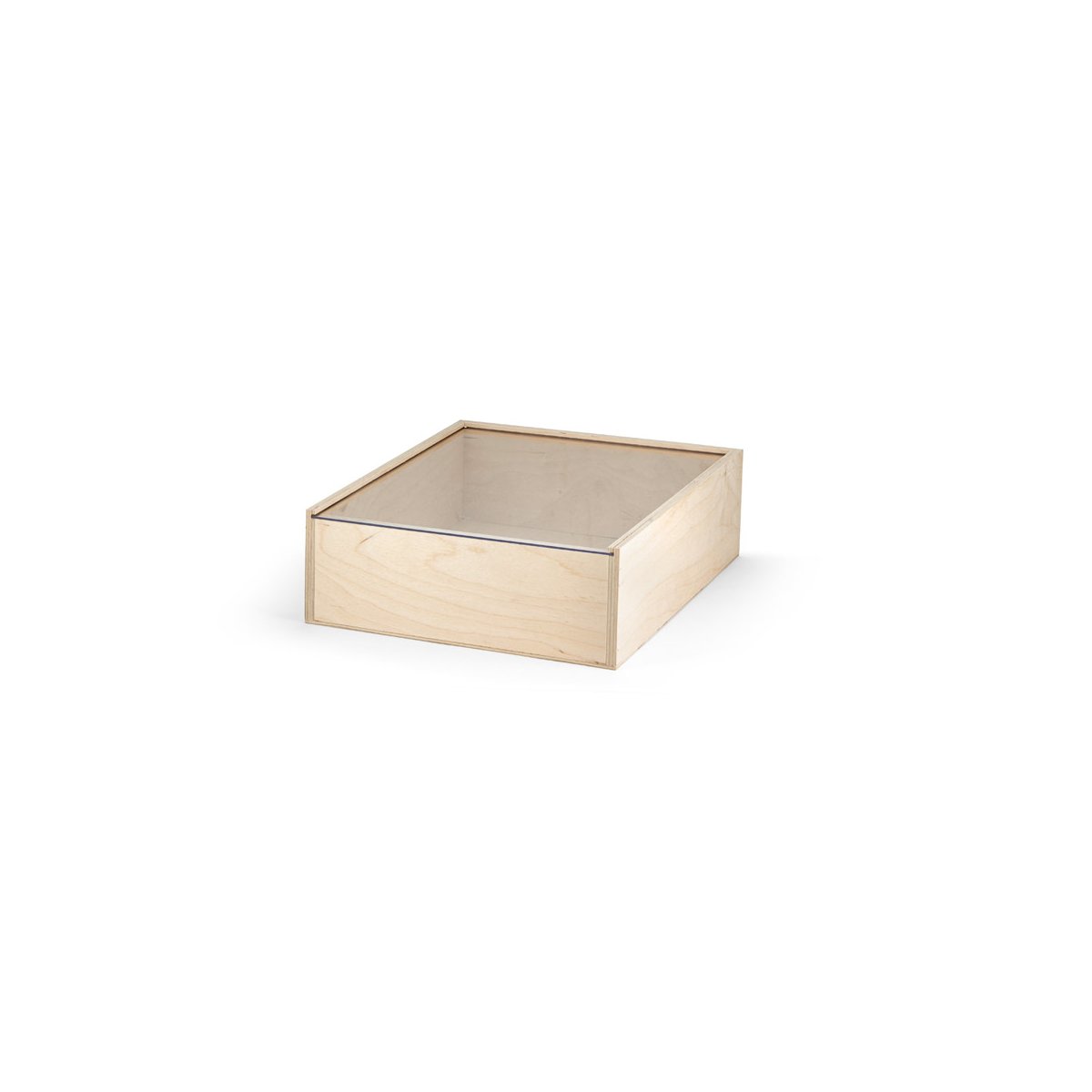 BOXIE CLEAR S. Drewniane pudełko S - Jasny naturalny