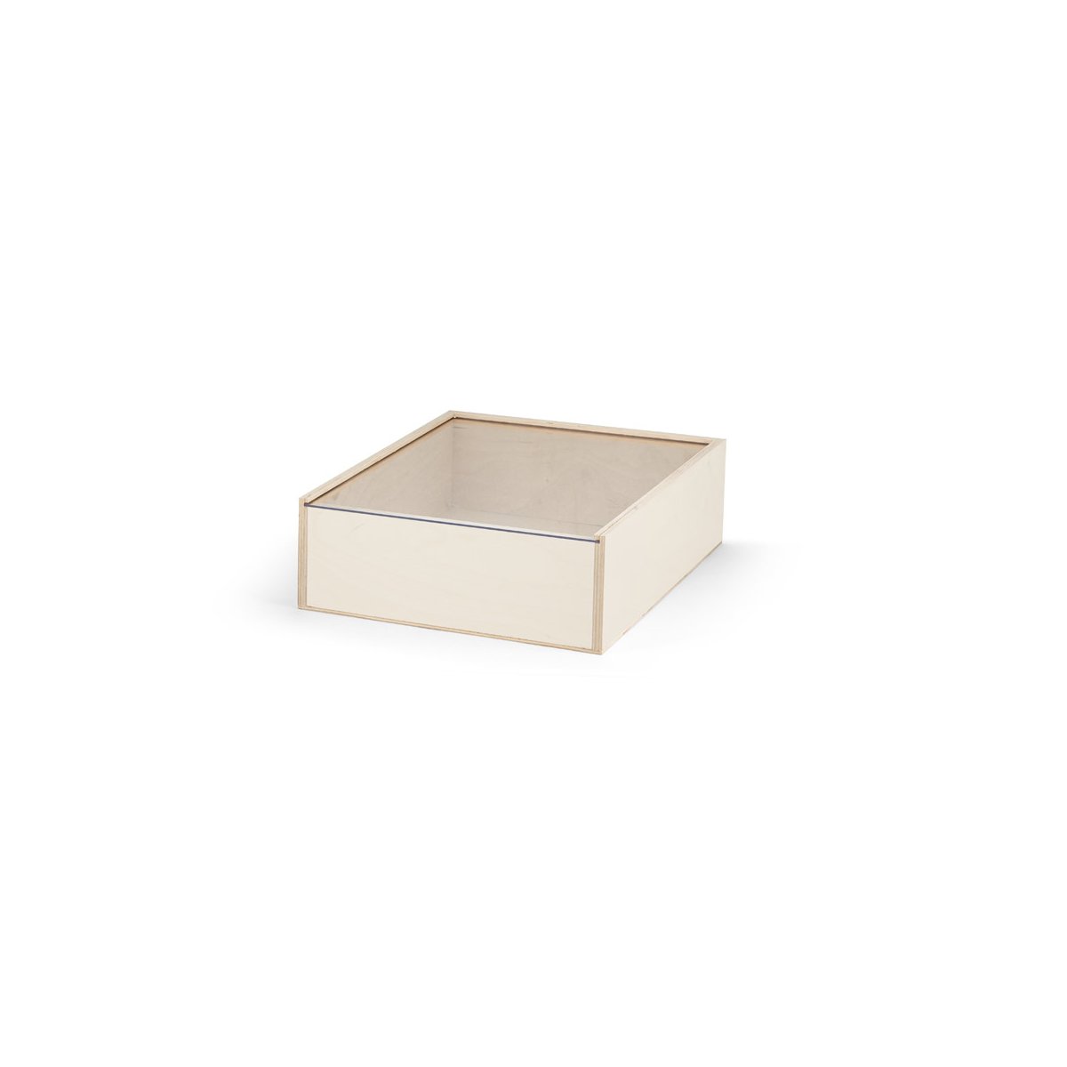 BOXIE CLEAR S. Drewniane pudełko S - Naturalny