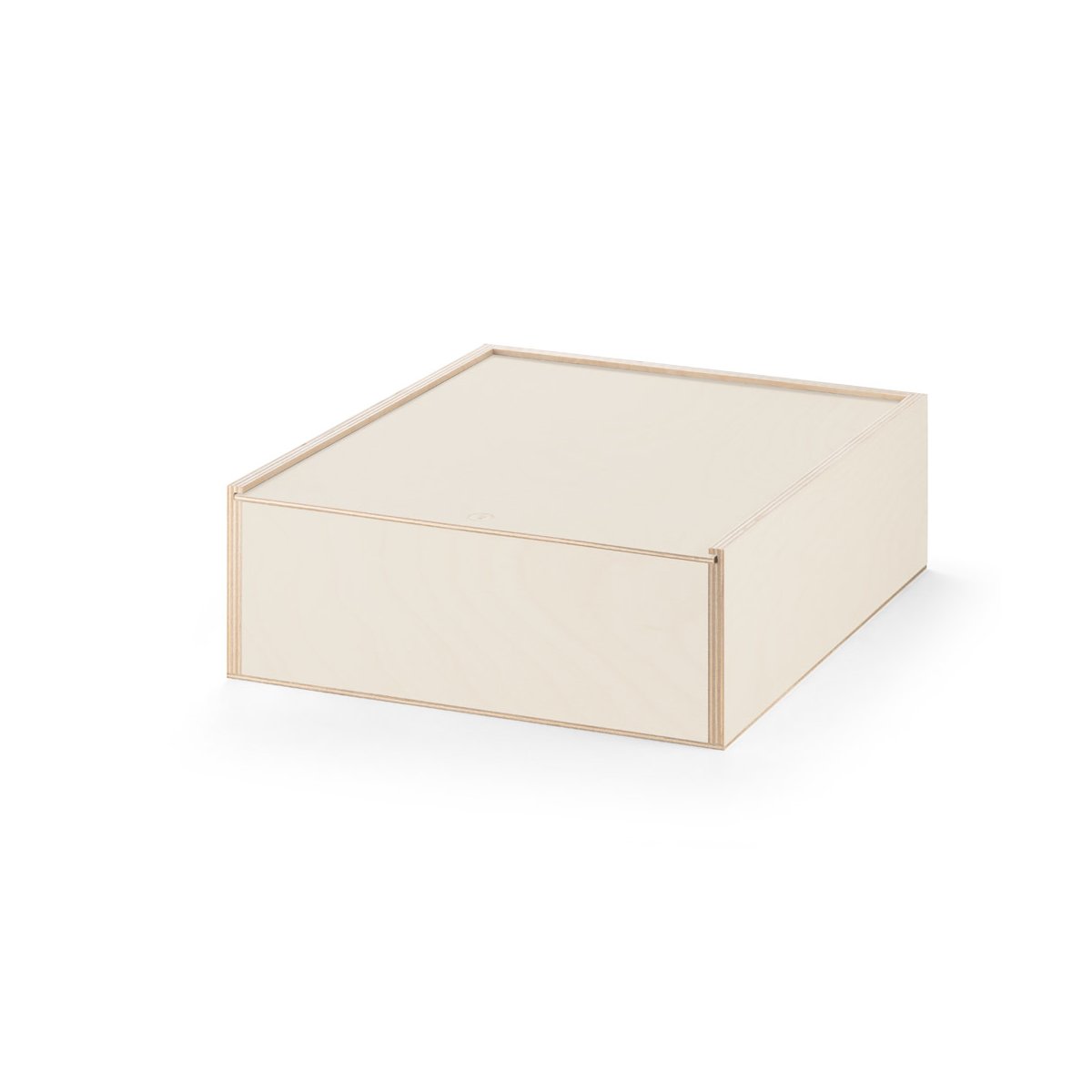 BOXIE WOOD L. Drewniane pudełko L - Naturalny