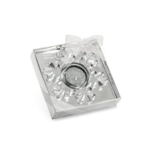 ELAINE. Ozdobna świeczka - Srebrny