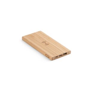 FITCH. Powerbank z bezprzewodowym ładowaniem 5'000 mAh - Naturalny