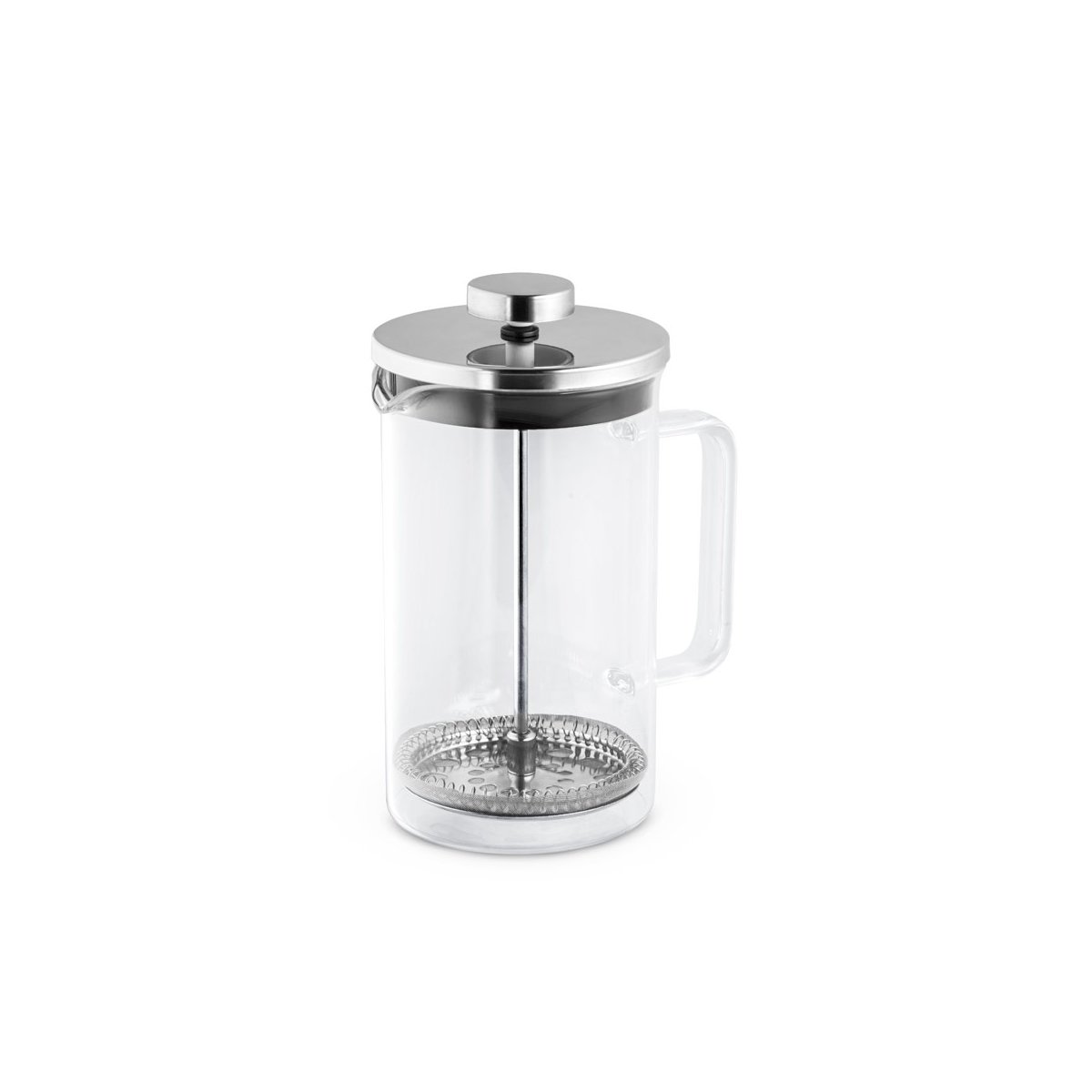 jenson-szklany-zaparzacz-do-kawy-600-ml-SE94237-3 JENSON. Szklany zaparzacz do kawy 600 mL - Srebrny