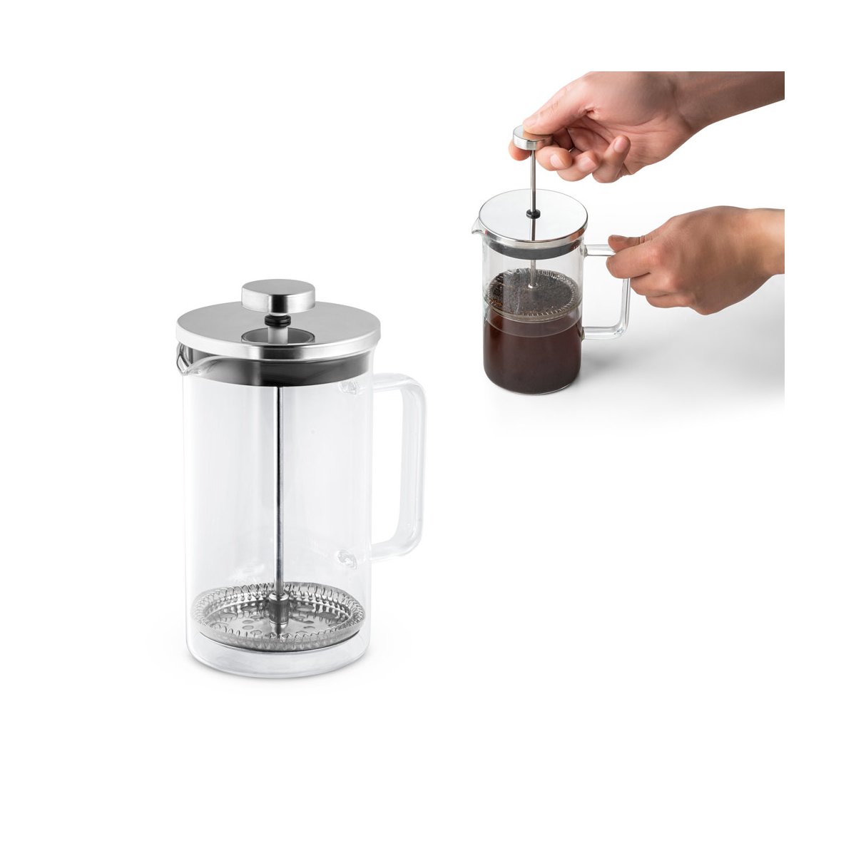 jenson-szklany-zaparzacz-do-kawy-600-ml-SE94237 JENSON Szklany zaparzacz do kawy 600 mL