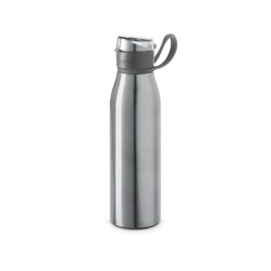 KORVER. Butelka sportowa 650 mL - Satynowy srebrny
