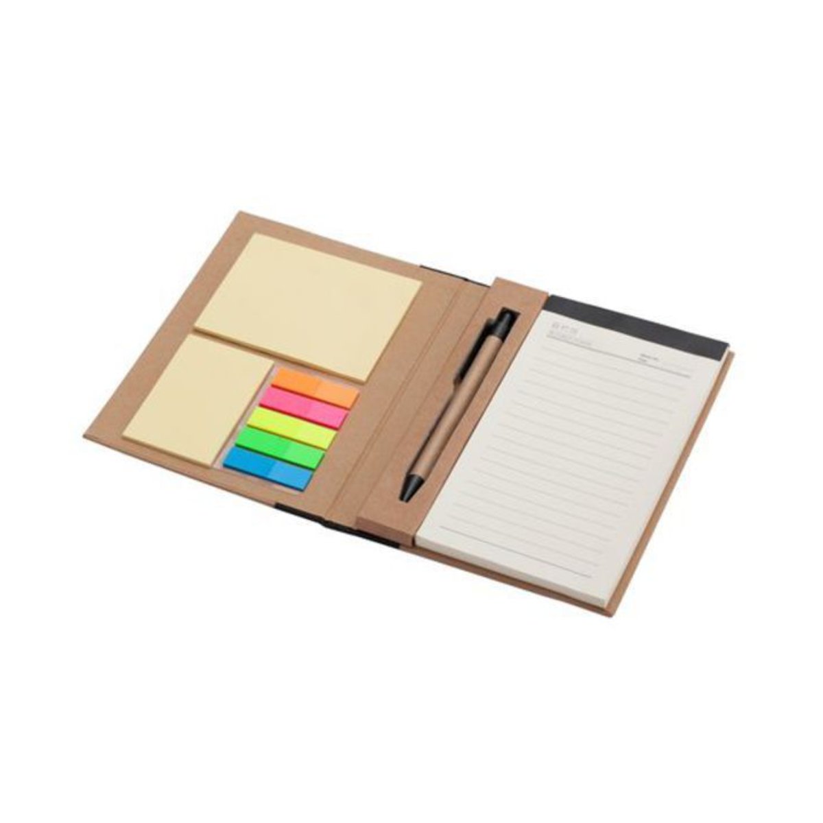 notes-memo-100x18070k-linia-kraft-paper-czarnybezowy Notes memo 100x180/70k linia Kraft Paper
