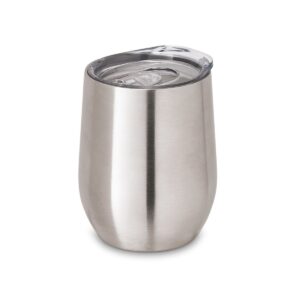 RONDE. Kubek podróżny 400 mL - Satynowy srebrny