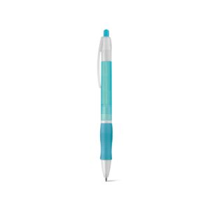 SLIM BK. Długopis z uchwytem antypoślizgowym - Błękitny
