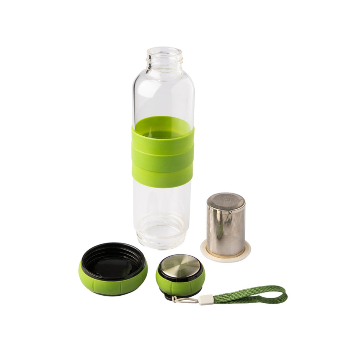 szklana-butelka-z-zaparzaczem-do-herbaty-sulmona-550-ml-zielony-1 Szklana butelka z zaparzaczem do herbaty Sulmona 550 ml