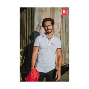 THC ROME WH Męski slim fit polo t-shirt