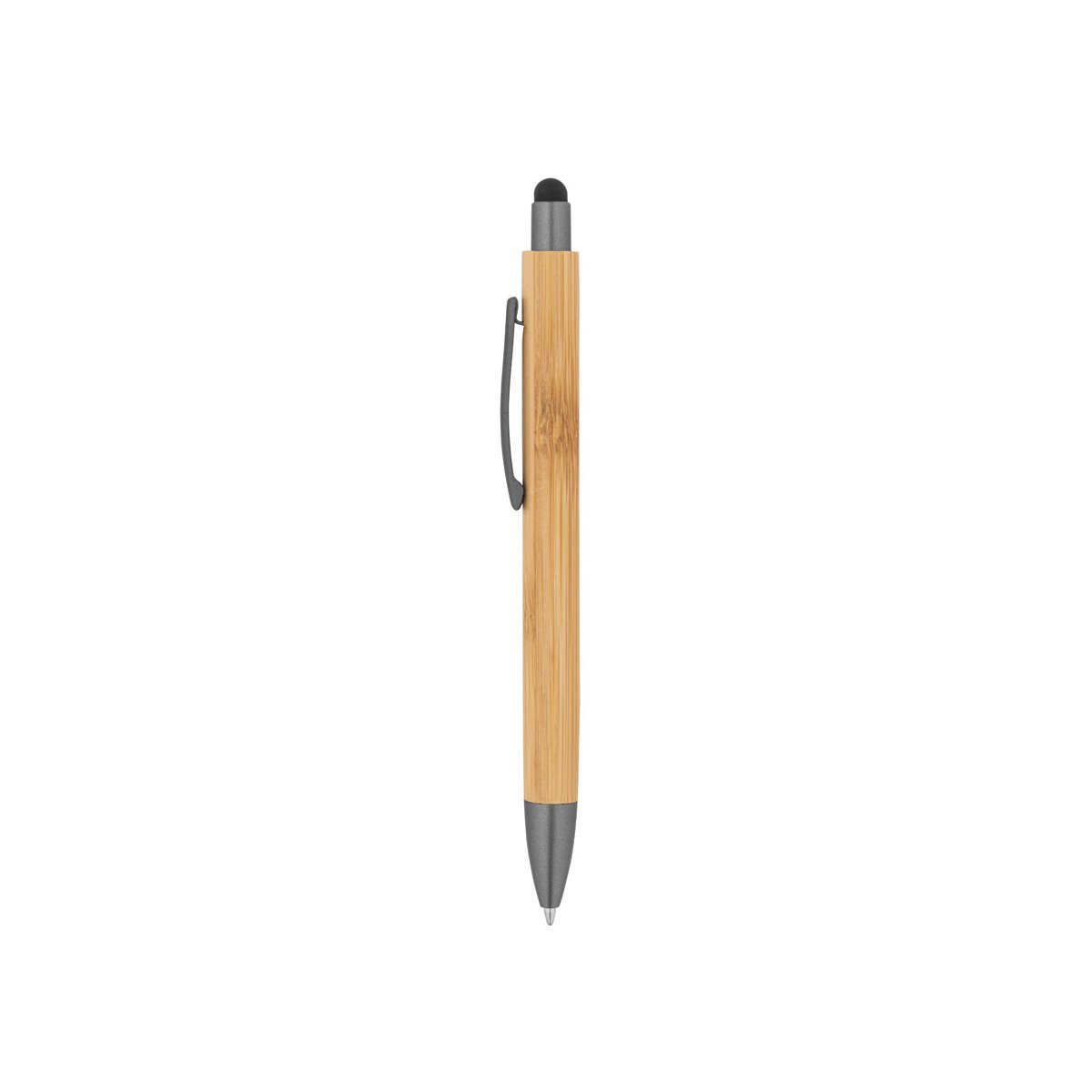 ZOLA. Bambusowy długopis - Stalowy