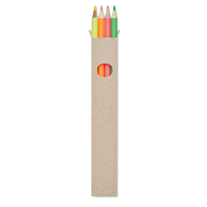 4 odblaskowe ołówki w pudełku