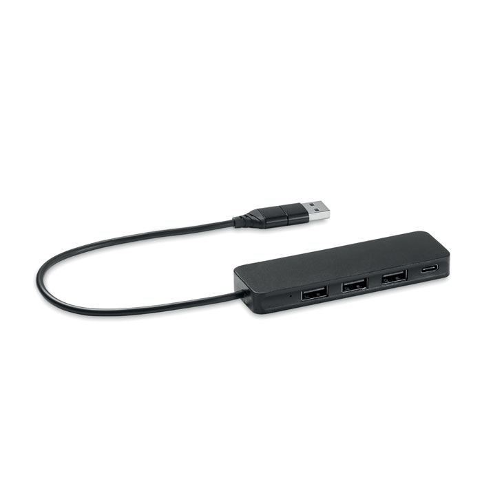 hub-usb-c-4-porty-usb-hubbie-MO6811-03 Hub USB-C 4 porty USB