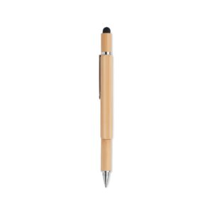 Bambusowy długopis z poziomicą