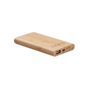 Bambusowy power bank 4000 mAh