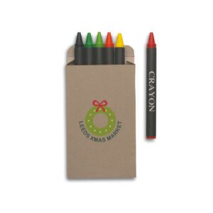 Komplet 6 kredek w pudełku