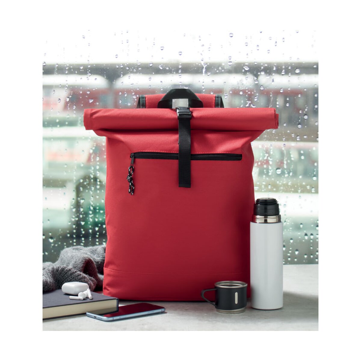 plecak-rolltop-poliester-600d-irea-MO2170-05-5 Plecak rolltop poliester 600D
