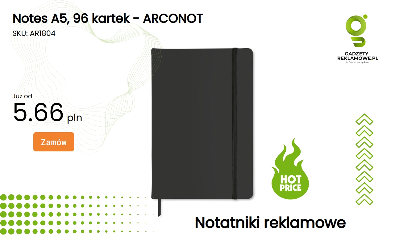 Notes A5, 96 kartek - ARCONOT Notes A5 96 kartek ARCONOT