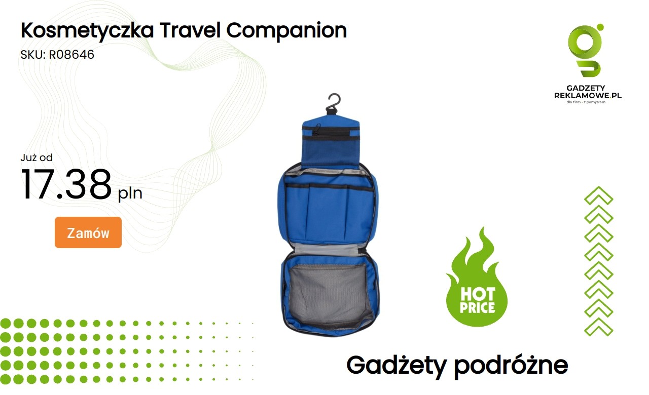 Kosmetyczka Travel Companion do organizacji akcesoriów podróżnych