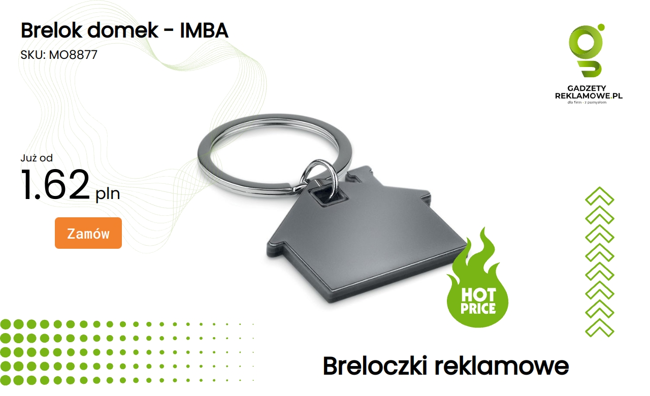 Brelok domek - IMBA Brelok w kształcie domku - IMBA