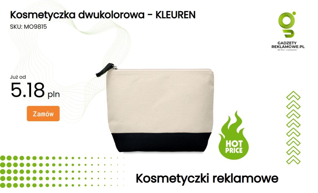 Notes z długopisem - BLOQUERO PLUS Kosmetyczka dwukolorowa KLEUREN