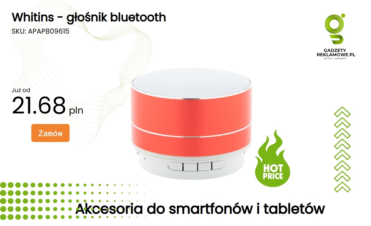 Whitins – głośnik bluetooth z łącznością bezprzewodową