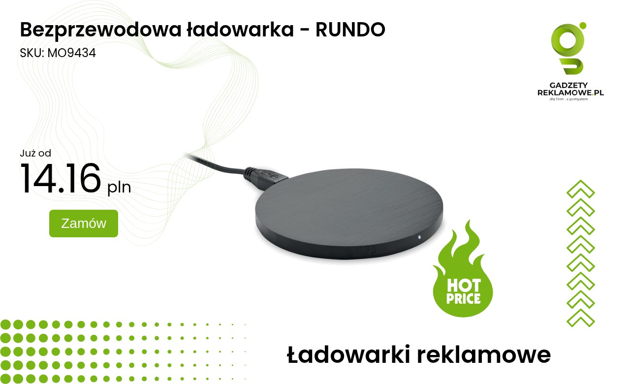 Wireless charger RUNDO - Bezpewodowa ładowarka RUNDO