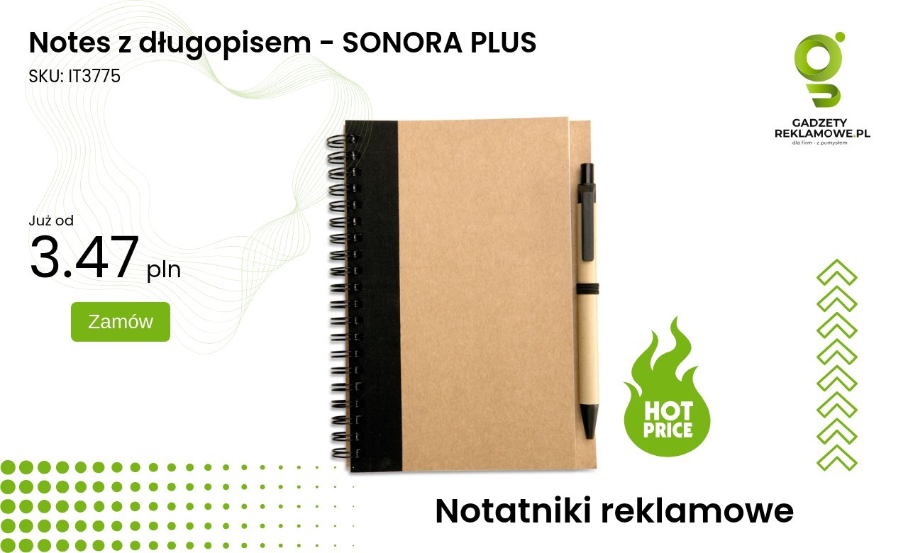 Notes z długopisem - SONORA PLUS Notes z długopisem Sonora Plus