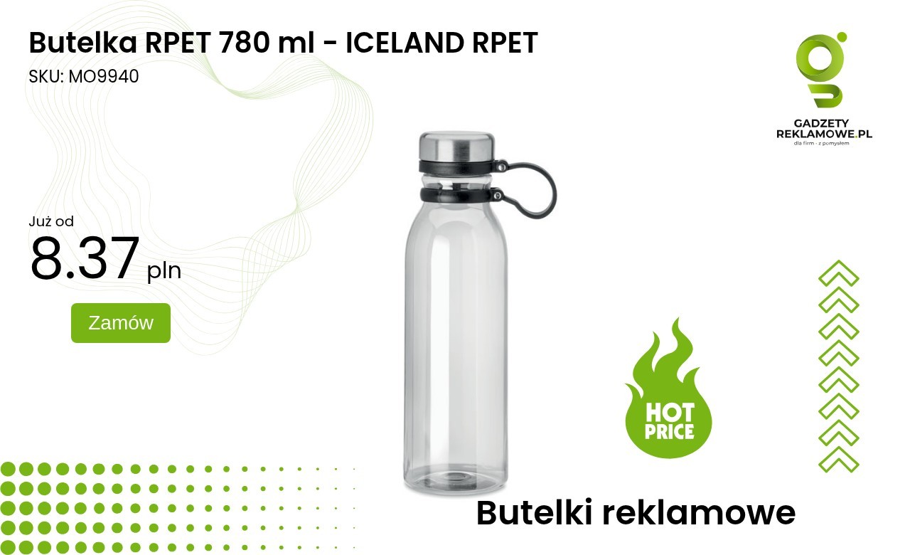 Butelka RPET 780 ml - ICELAND RPET Butelka RPET 780 ml ICELAND RPET
