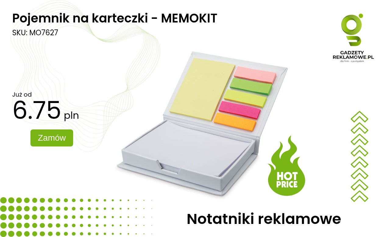 Pojemnik na karteczki - MEMOKIT Pojemnik na karteczki MEMOKIT