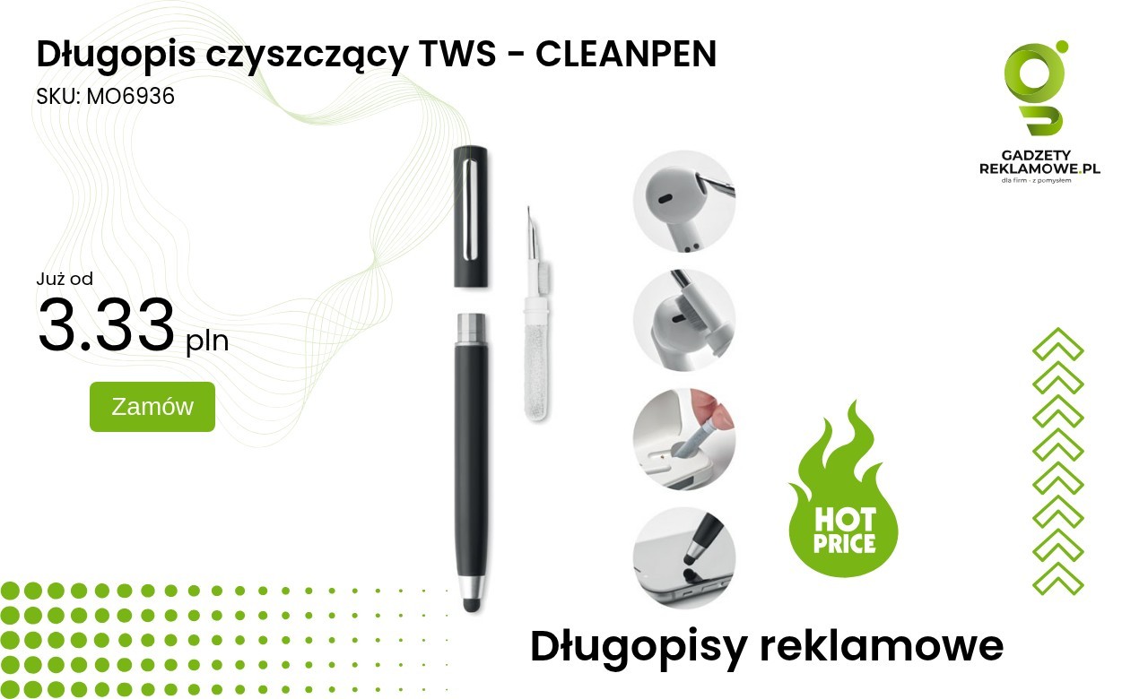 Długopis czyszczący TWS - CLEANPEN Długopis czyszczący TWS CLEANPEN