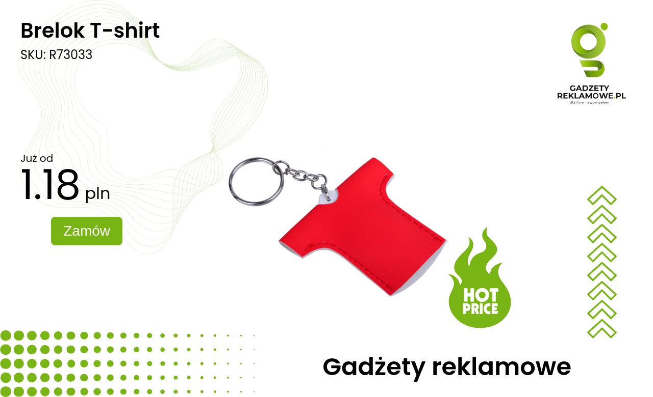 Brelok w kształcie koszulki T-shirt