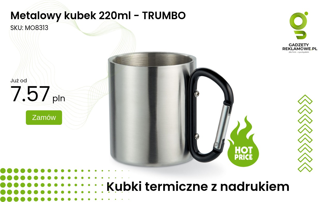 Metalowy kubek 220ml TRUMBO