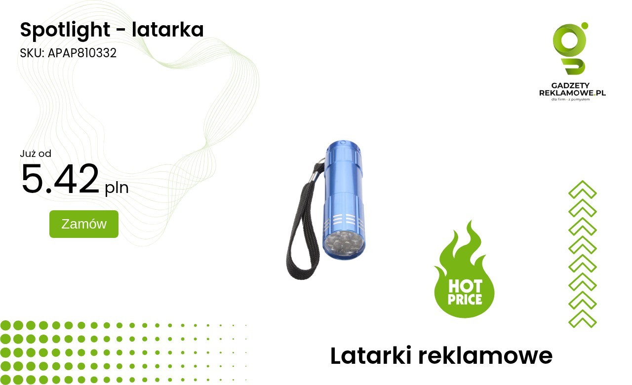 Spotlight - latarka Latarka Spotlight z funkcją zoom