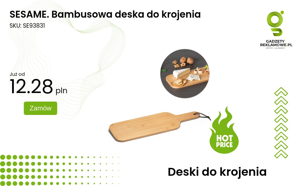 SESAME. Bambusowa deska do krojenia Bambusowa deska do krojenia marki SESAME