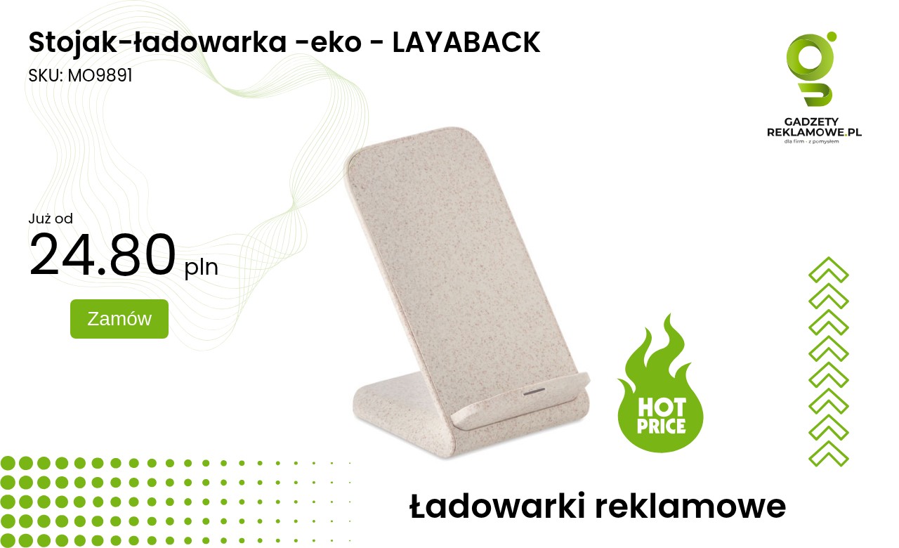 Stojak-ładowarka -eko - LAYABACK Stojak-ładowarka ekologiczny LAYABACK