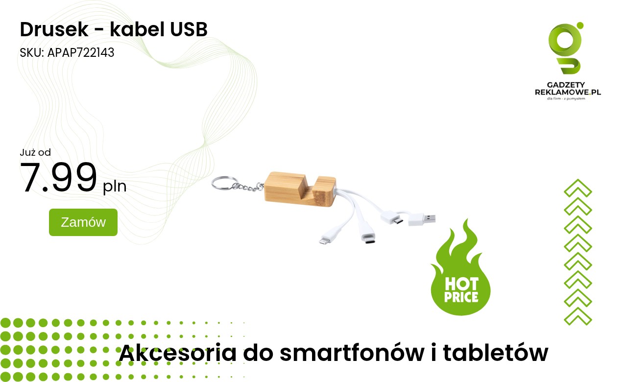 Drusek - kabel USB Drusek kabel USB do ładowania