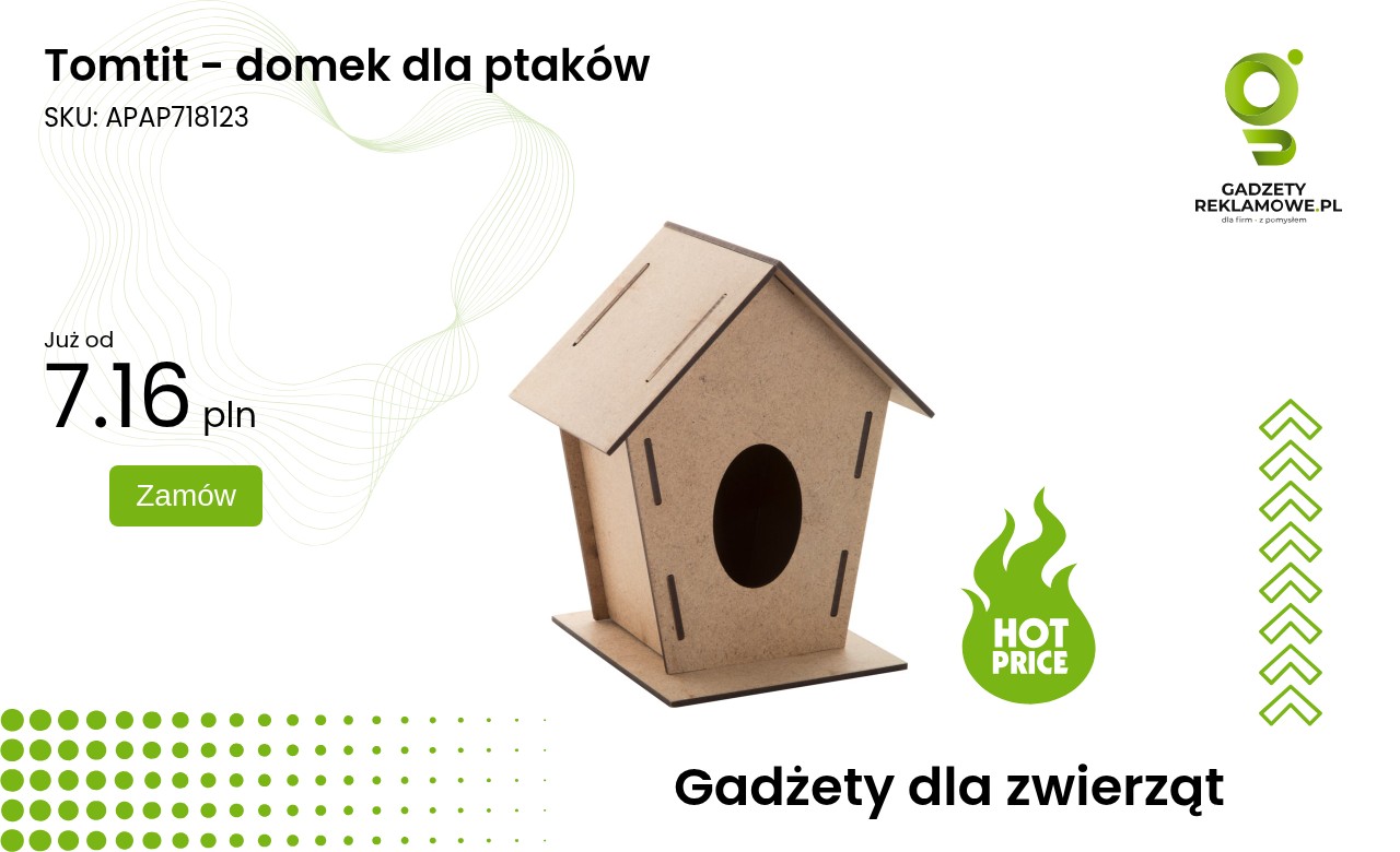 Tomtit - domek dla ptaków Tomtit – domek dla ptaków na zewnątrz