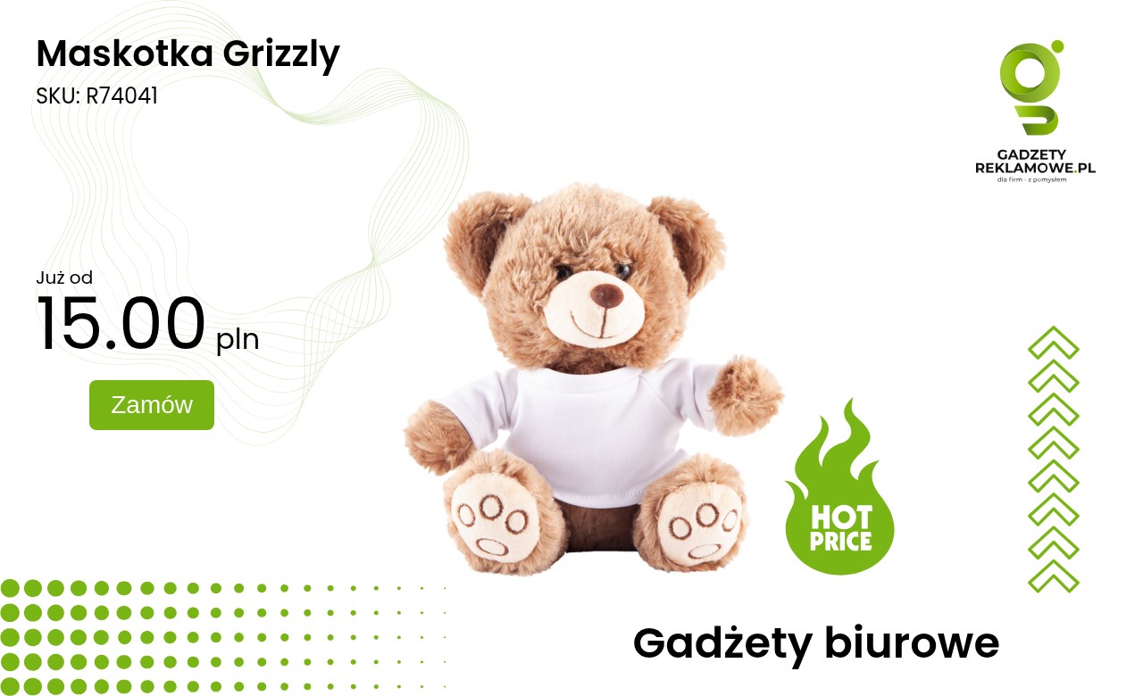 Maskotka Grizzly Maskotka Grizzly w naturalnych kolorach
