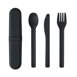 Zestaw sztućców w etui z PLA BITEFUL mo2743-03